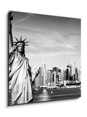 Obraz 1D - 50 x 50 cm F_F27889874 - afternoon vibrant capture of new york midtown over hudson