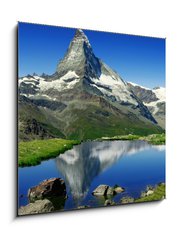 Sklenn obraz 1D - 50 x 50 cm F_F27896209 - Matterhorn