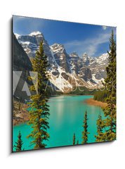 Sklenn obraz 1D - 50 x 50 cm F_F28732439 - Moraine Lake Afternoon