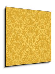 Obraz 1D - 50 x 50 cm F_F28895501 - Luxury seamless golden floral wallpaper