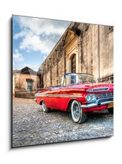 Obraz 1D - 50 x 50 cm F_F28895632 - Red Chevrolet - erven Chevrolet