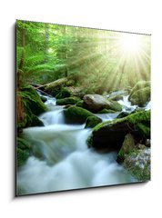 Obraz 1D - 50 x 50 cm F_F29644333 - Waterfall in the national park Sumava-Czech Republic