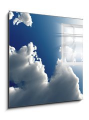 Obraz 1D - 50 x 50 cm F_F29657385 - Window in sky - Okno na obloze