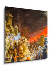 Obraz   death of Pompeii, a reproduction of a painting by Karl Bryullov, the last day of Pompeii, 50 x 50 cm