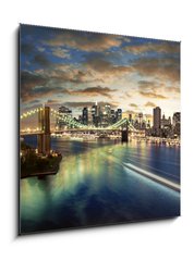 Obraz 1D - 50 x 50 cm F_F30806367 - Amazing New York cityscape - taken after sunset - Úžasný panoráma města New York