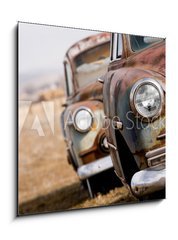 Obraz 1D - 50 x 50 cm F_F3117112 - abandoned cars - oputn automobily