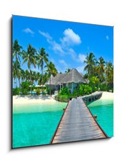 Obraz 1D - 50 x 50 cm F_F31946624 - Maldives island Panorama