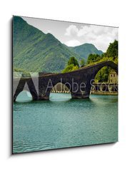 Obraz 1D - 50 x 50 cm F_F31949500 - Ponte del Diavolo Borgo a Mozzano