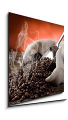 Obraz 1D - 50 x 50 cm F_F32281314 - hot roasted coffee beans