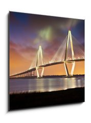 Obraz 1D - 50 x 50 cm F_F33318340 - Arthur Ravenel Jr Cooper River Suspension Bridge Charleston SC - Arthur Ravenel Jr Cooper říční závěsný most Charleston SC