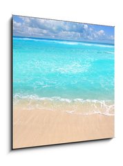 Obraz 1D - 50 x 50 cm F_F33483218 - Caribbean turquoise beach perfect sea sunny day