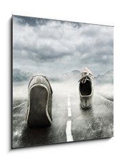 Obraz 1D - 50 x 50 cm F_F33948093 - Running in the rain - B v deti