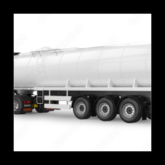 Obraz 1D - 50 x 50 cm F_F340311682 - Tanker truck 3D rendering isolated on white background. Side