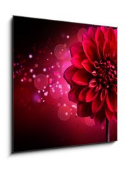 Obraz   Dahlia Autumn flower design, 50 x 50 cm