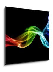 Sklenn obraz 1D - 50 x 50 cm F_F34705127 - Colorful smoke - Barevn kou