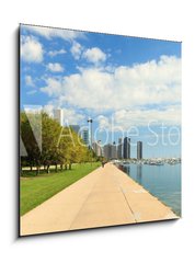 Obraz   Lake Michigan lakeshore trail in Chicago, 50 x 50 cm