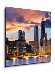 Obraz   Chicago Skyline, 50 x 50 cm