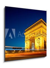 Sklenn obraz 1D - 50 x 50 cm F_F35687820 - Arc de Triomphe Champs Elyses Paris France