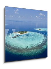 Obraz 1D - 50 x 50 cm F_F35754955 - Resort On Coral Reef