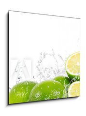 Obraz 1D - 50 x 50 cm F_F37016449 - lime splash