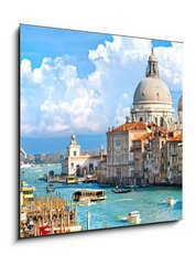Obraz 1D - 50 x 50 cm F_F37097506 - Venice, view of grand canal and basilica of santa maria della sa - Bentky, pohled na grand canal a bazilika santa maria della sa