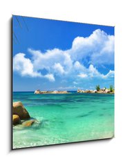 Obraz   tropical paradise  Seychelles islands, 50 x 50 cm