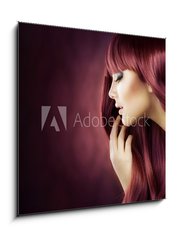 Sklenn obraz 1D - 50 x 50 cm F_F37382362 - Healthy Hair - Zdrav vlasy