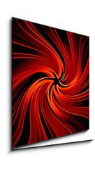 Obraz 1D - 50 x 50 cm F_F3741763 - Red abstract vortex - digital illustration background - erven abstraktn vr