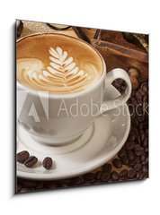 Sklenn obraz 1D - 50 x 50 cm F_F38278131 - Kaffee