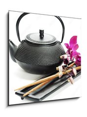 Obraz 1D - 50 x 50 cm F_F38491507 - Tea pot and chopsticks