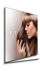 Obraz   Blond Hair. Beautiful Woman with Straight Long Hair, 50 x 50 cm