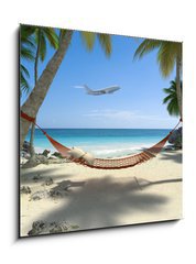 Obraz   Hamac aux carabes , holidays 06, 50 x 50 cm