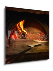 Obraz   Pizza cotta con forno a legna, 50 x 50 cm