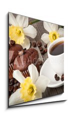 Obraz 1D - 50 x 50 cm F_F39672966 - coffee ying yang symbol of harmony - káva ying jang symbol harmonie
