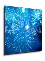 Sklenn obraz 1D - 50 x 50 cm F_F40318870 - Colorful fireworks