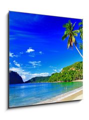 Sklenn obraz 1D - 50 x 50 cm F_F40824413 - panoramic beautiful beach scenery - El-nido,palawan