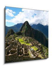 Sklenn obraz 1D - 50 x 50 cm F_F41716901 - Machu Picchu Top View