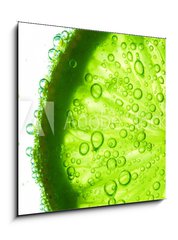 Obraz 1D - 50 x 50 cm F_F42017906 - lime slice in water - vpnit pltek ve vod