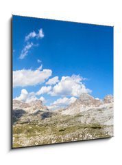 Sklenn obraz 1D - 50 x 50 cm F_F43397806 - Drei Zinnen - Ti vrcholy