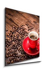 Obraz 1D - 50 x 50 cm F_F43459650 - Hot coffee - caff caldo