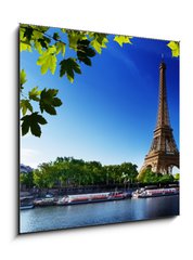 Obraz 1D - 50 x 50 cm F_F44176094 - Seine in Paris with Eiffel tower
