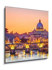 Obraz 1D - 50 x 50 cm F_F44298623 - St. Peter  s cathedral at night, Rome