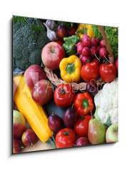 Sklenn obraz 1D - 50 x 50 cm F_F44492471 - Vegetable stall