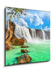 Sklenn obraz 1D - 50 x 50 cm F_F44671332 - Dry Nur waterfall