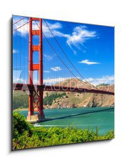 Obraz   Golden gate bridge vivid day landscape, San Francisco, 50 x 50 cm