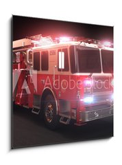 Obraz   Fire truck with lights, 50 x 50 cm