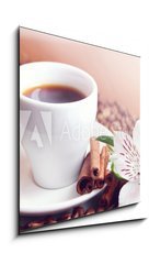 Obraz 1D - 50 x 50 cm F_F45911751 - mug black coffee - hrnek černé kávy