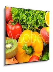 Obraz 1D - 50 x 50 cm F_F45963469 - fruits and vegetables