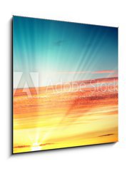 Obraz 1D - 50 x 50 cm F_F46390454 - Sunset.
