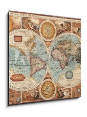 Obraz 1D - 50 x 50 cm F_F48335566 - Old map (1626) - Star mapa (1626)